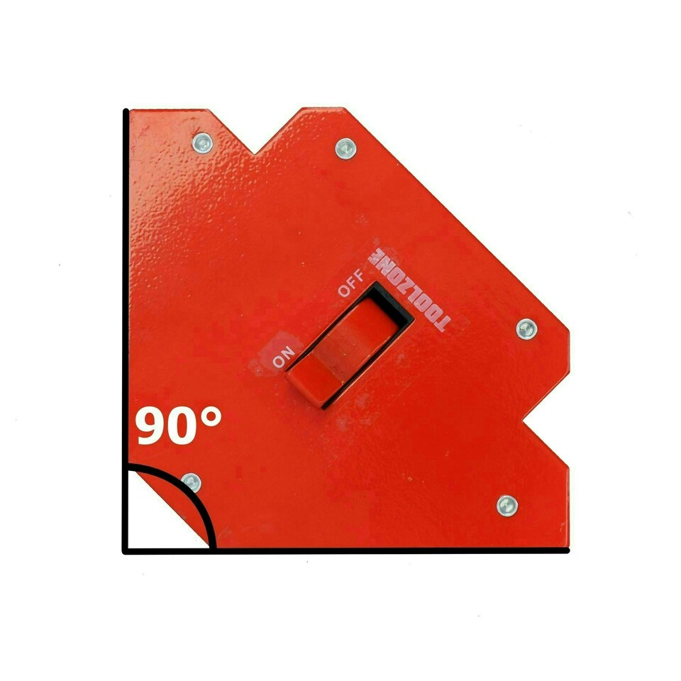 image 1 of 55lb Welding Magnet Holder Support With On Off Switch 45 90 135 Degrees 6pk