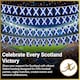 image 4 of 10m/33ft Scotland Flag Bunting for FIFA 2026 World Cup Football Event – 30 Double Sided Scottish Saltire Polyester Banner 14 x 21cm Football Party Decorations