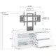 image 5 of Centurion Supports Gallus Ultra Gloss White with 2-White Drawers and White Door 32"-55" LED/LCD/Plasma Cabinet TV Stand with Mounting Arm