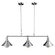 image 4 of ValueLights Corinthia Over Table 3 Way Grey Ceiling Light Low Hanging Pendant | Grey