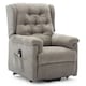 image 2 of Barnsley Fabric Electric Dual Motor Rise Recliner Mobility Armchair (Brown)
