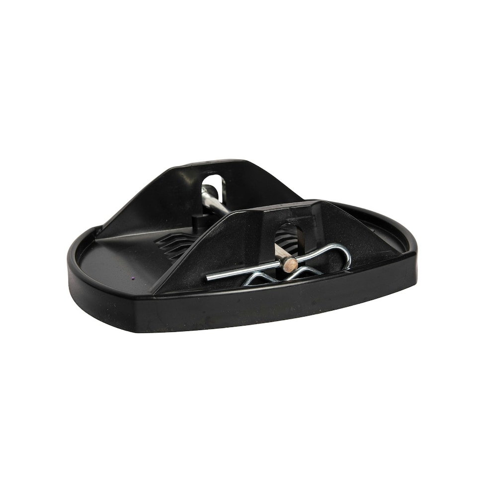 image 1 of 18cm x 14cm Set of 4 Black Heavy Duty Caravan Corner Steady Feet Jack Pads