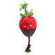 image 1 of House Of Paws Chocolate Dipped Strawberry Plush Dog Toy - Brown/Red/Green - One Size