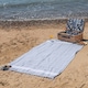 image 5 of Nicola Spring Turkish Soft Lightweight 100% Cotton Bath Towel - 170 x 90cm - Grey - Bath Towel Beach Towel Bath Sheet Beach Blanket Grey