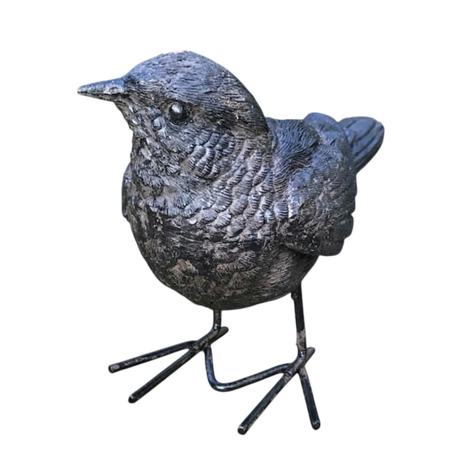 image 1 of Set Of 3 Bronze Effect Wrens Home Or Garden Decoration
