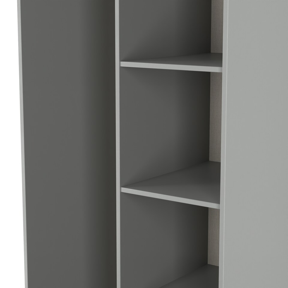 image 1 of Dallas Tall Open Wardrobe in Dusk Grey (Ready Assembled) | Grey | Dusk Grey
