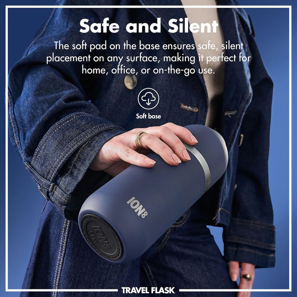 image 1 of Luma Flask & Mug, Vacuum Insulated, 700ml (24oz) | Blue | Ash Navy | One Size