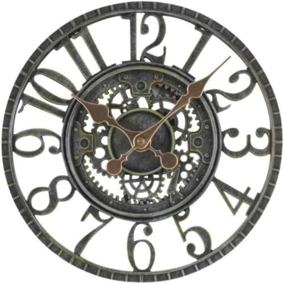 image 1 of Marco Paul 12in Grey Waterproof Garden Clock | Grey