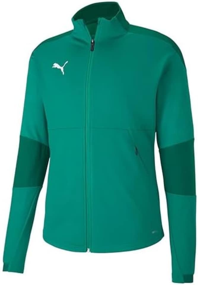 PUMA Final KIDS Training Jacket  - Pepper / Power Green | Green | 9-10YR