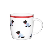 KitchenCraft China Sitting Westies Mug | White