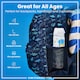 image 2 of Leak Proof Slim Water Bottle, Stainless Steel, 600ml (20oz) | White | Robots | One Size