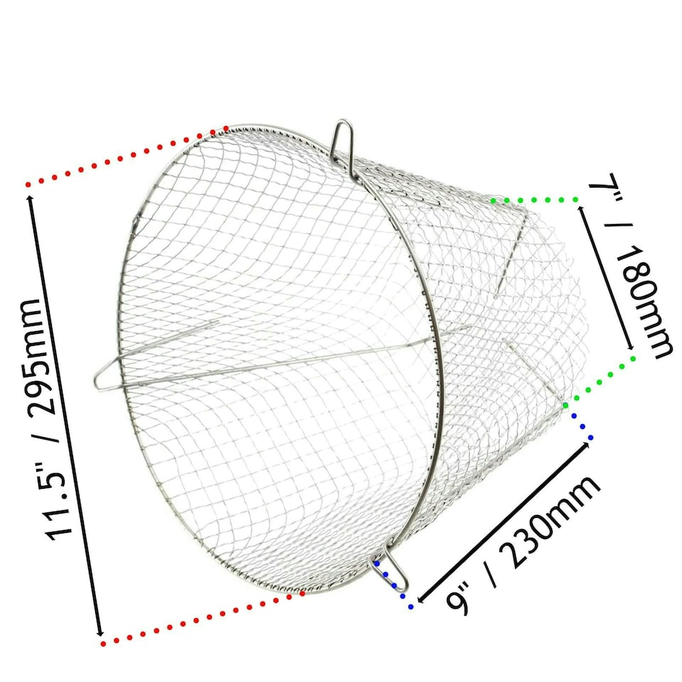 image 1 of SPARES2GO Universal Stainless Steel Terminal Guard Round Boiler Flue Cage (11.5'' / 295mm K6)