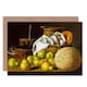 image 1 of Still Life Melendez Pears Melon Art Blank Just to Say Card