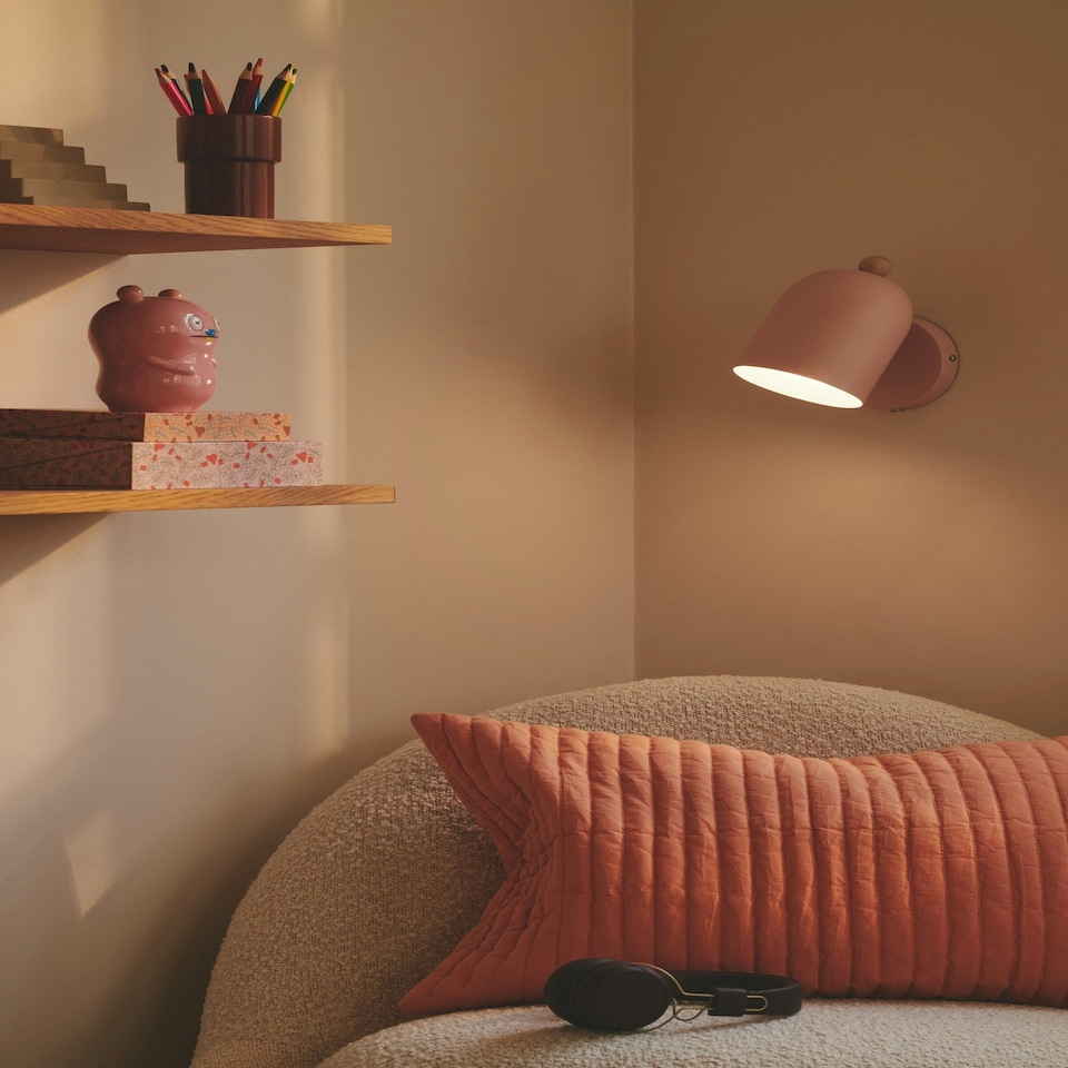image 1 of Gaston | Wall light | Dusty rose Pink | rose