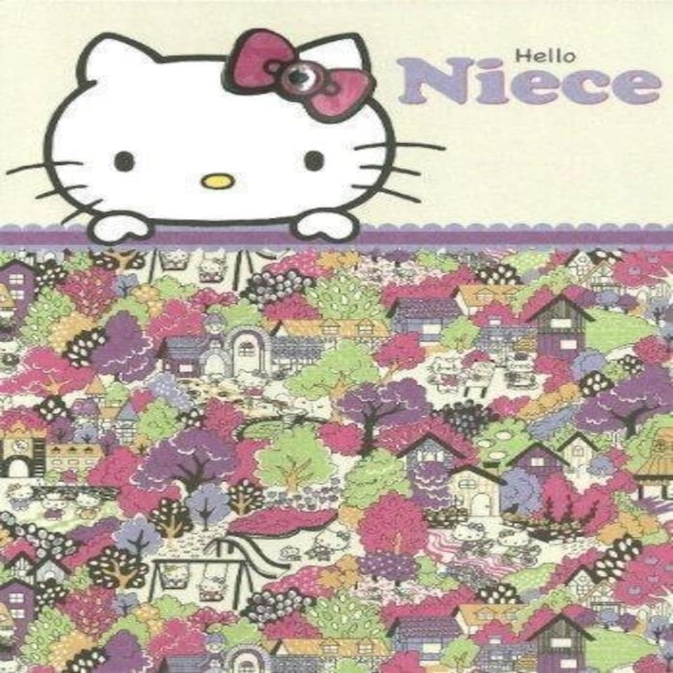 image 1 of Niece Happy Birthday Girl Hello Kitty Greeting Card