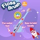 image 3 of Brush Baby Rocket FlossBrush™ Bristles Toothbrushes Double Pack (3-6 Years)