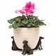 image 2 of Weimaraner Plant Pot Feet - Set of 3 Bronze