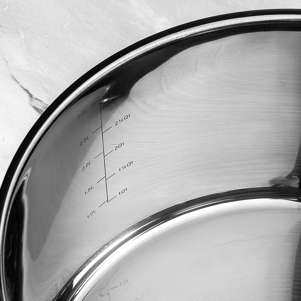 image 1 of ProChef 20cm Stainless Steel Saucepan with Glass Lid Induction & Oven Safe Silver