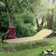 image 2 of Outsunny Camping Cot Picnic Sun Lounger Portable Folding Chaise Chair Patio