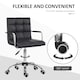image 4 of Vinsetto Mid Back Home Office Chair Swivel Computer Chair with Armrests, Black