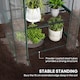 image 7 of Outsunny Mini Greenhouse Outdoor Flower Stand PVC Cover Portable