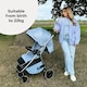 image 4 of MB160 Plus Pushchair - Blue Plaid