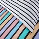 image 3 of Oxford Stripe Microfibre Reversible Duvet Cover Set with Pillowcase Green | Double