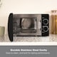 image 3 of Hamilton Beach 20L Manual Black Microwave With Stainless Steel Cavity