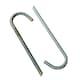 image 8 of 8x Galvanised Steel Ground Stakes Rebar Tent Pegs Garden Pins Anchors - 12 Inch | Silver