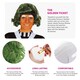 image 2 of Factory Worker Accessory Set - Wig, Face Paint, Gloves & Eyebrows Green | One Size