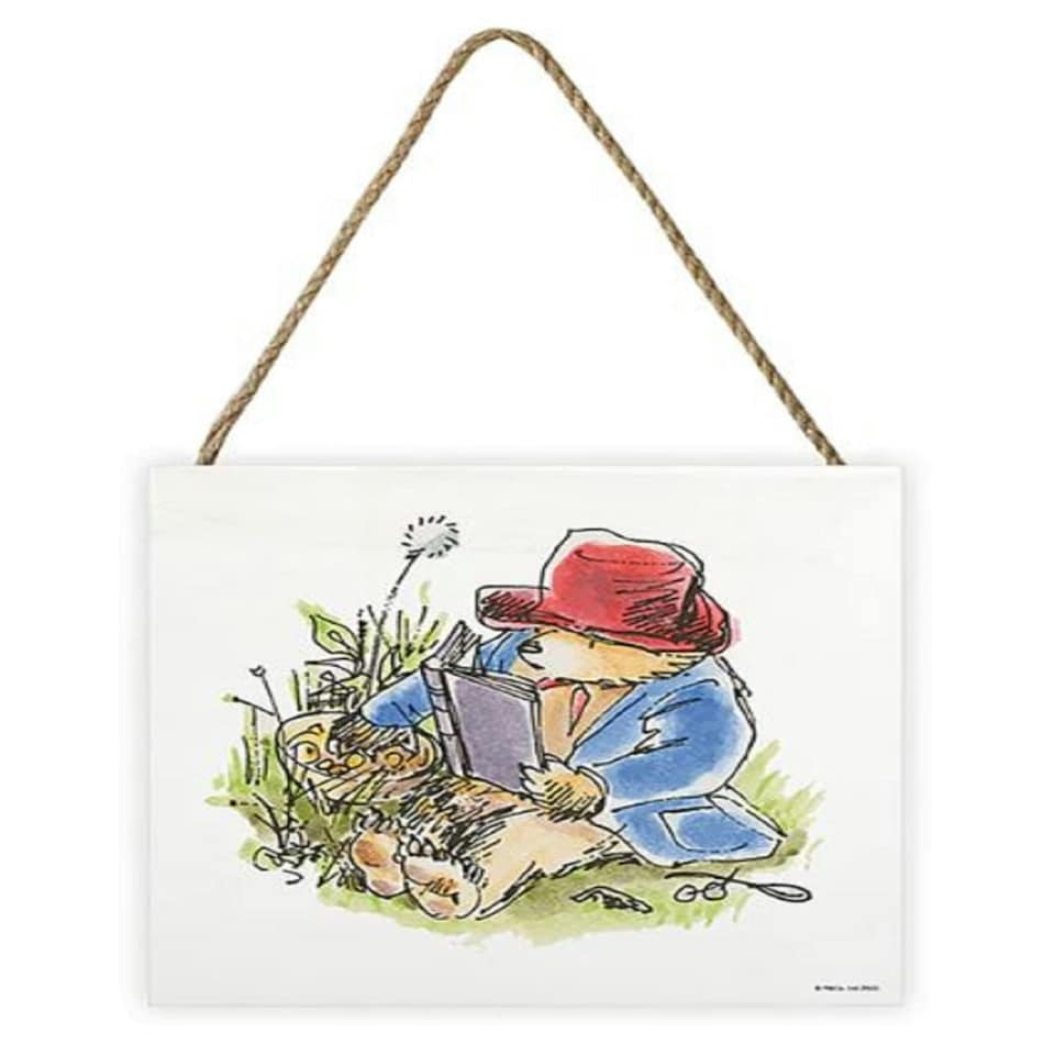 PADDINGTON BEAR (PICNIC WITH PADDINGTON) WOODEN BLOCK - WOOD PANEL - PADDINGTON BEAR