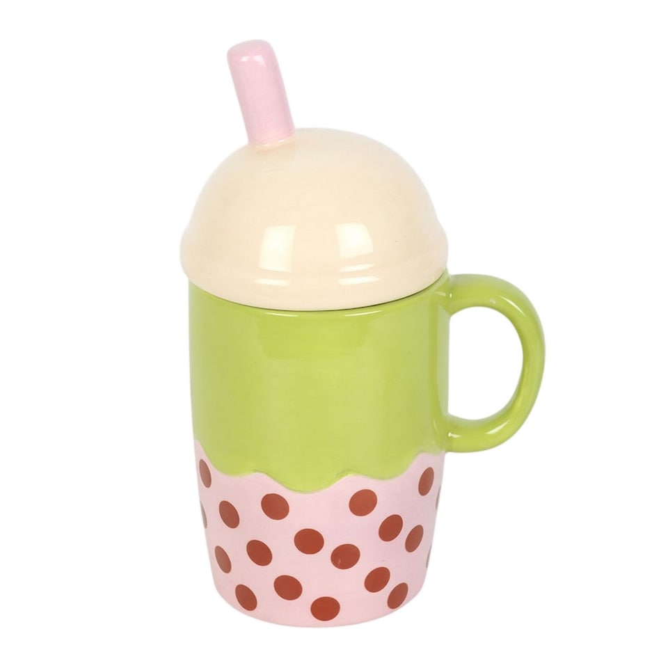 image 1 of Something Different Kawaii Bubble Tea 370ml Mug | Multi | Multicoloured | One Size | 1