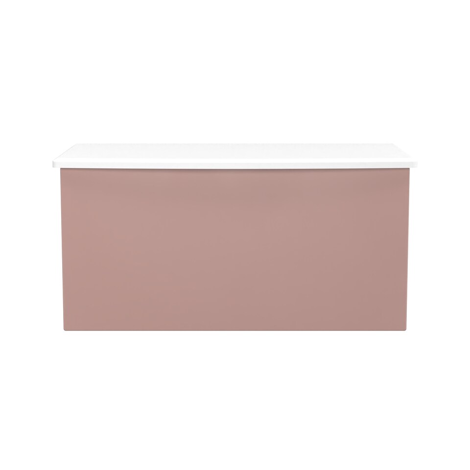 image 1 of Holborn Blanket Box / Chest in Kobe Pink & White (Ready Assembled) | Pink | Kobe Pink & White