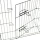 image 5 of Large 91cm Folding Pet Dog Rabbit Run Play Pen Cage Enclosure Fence | Black