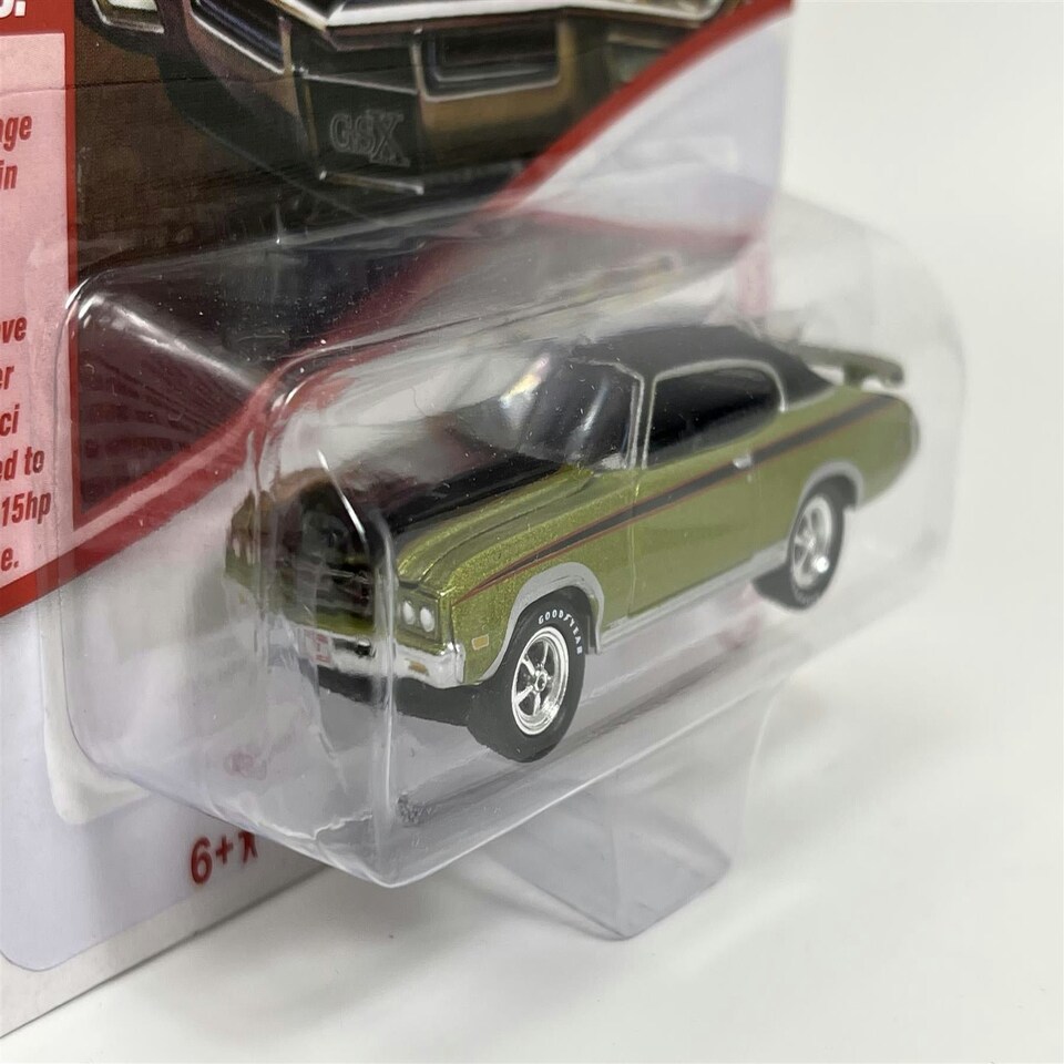 image 1 of 1971 Buick GSX Lime Mist Poly 1:64 Scale Johnny Lightning JLMC026B