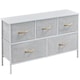image 1 of Yaheetech Wide Fabric Organizer with 5 Drawers Dark Grey Grey | Light Grey