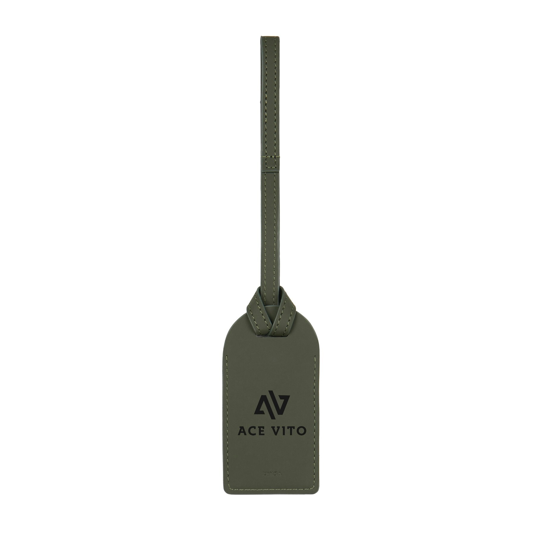 Vinga Baltimore Recycled Polyester Luggage Tag - Green - One Size Green