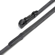 Shires Aviemore Soft Rubber Grip Reins Black | 5/8X61 Inch