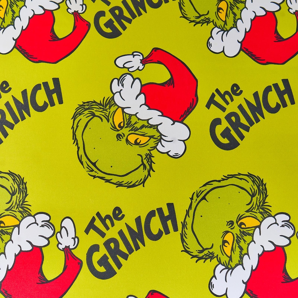 image 1 of OHS Xmas Grinch Bedding Set Novelty Duvet Cover with Pillowcase | Green | Double