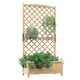 image 1 of COSTWAY Raised Garden Bed Outdoor Plant Container Natural N/A