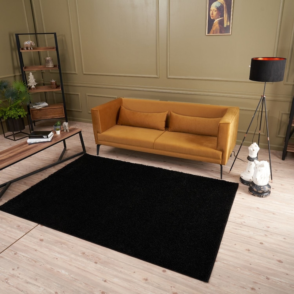 image 1 of The Rugs Myshaggy Collection Plain Soft High Pile Shaggy Floor Rugs and Runners Living Room Bedroom