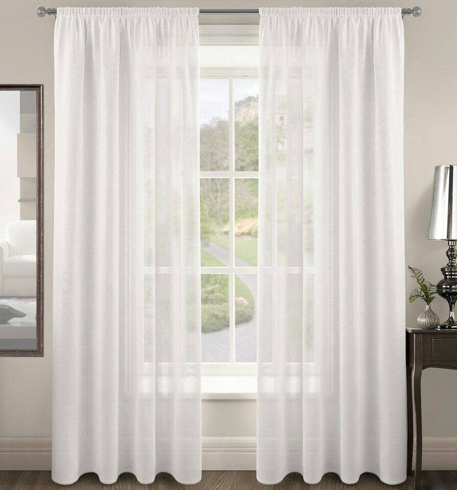 image 1 of Velosso Riva Slot Top Voile Panel - 150cm x 182cm | Purple | Mauve