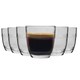 image 1 of Duralex Gigogne Shot Glass Espresso Cups - 90ml Drinking Glasses - Pack of 6 | Clear | Clear
