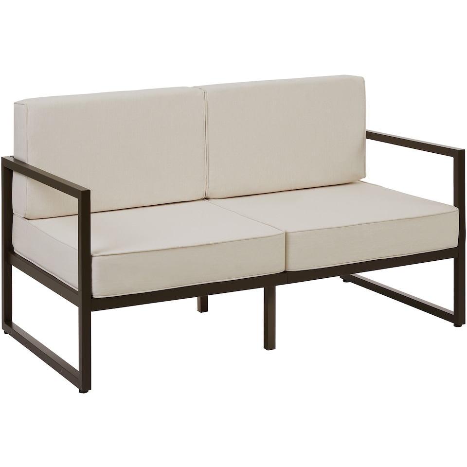 image 1 of Garden Sofa Comosa - two-seater sofa, XXL padding, steel frame