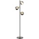 image 1 of HOMCOM Modern Floor Lamp with Glass Global Shade, 3 Light, for Living Room