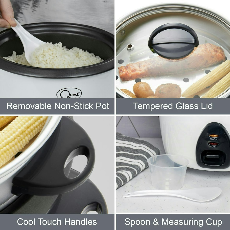 image 1 of Quest 1L Rice Cooker & Steamer