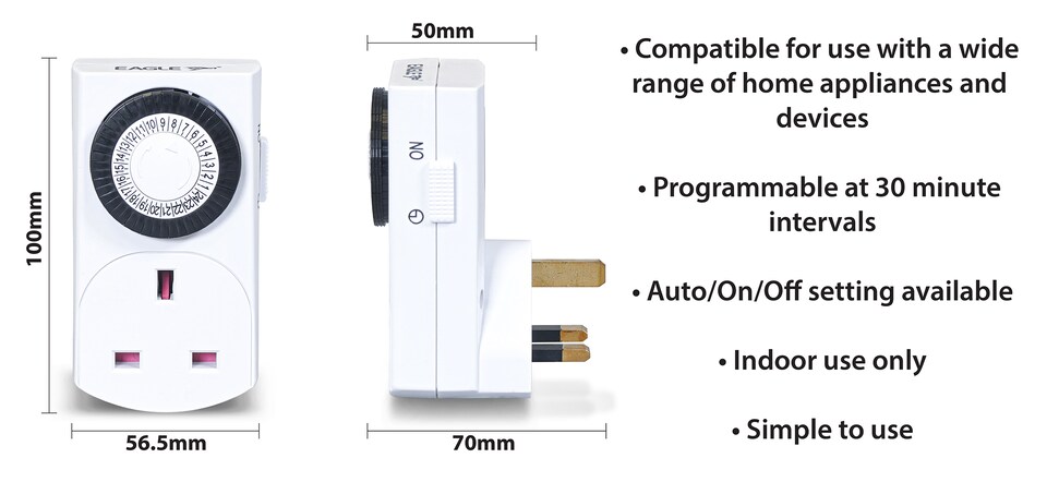 image 1 of Plug In Mechanical Daily Timer, 3 Pack