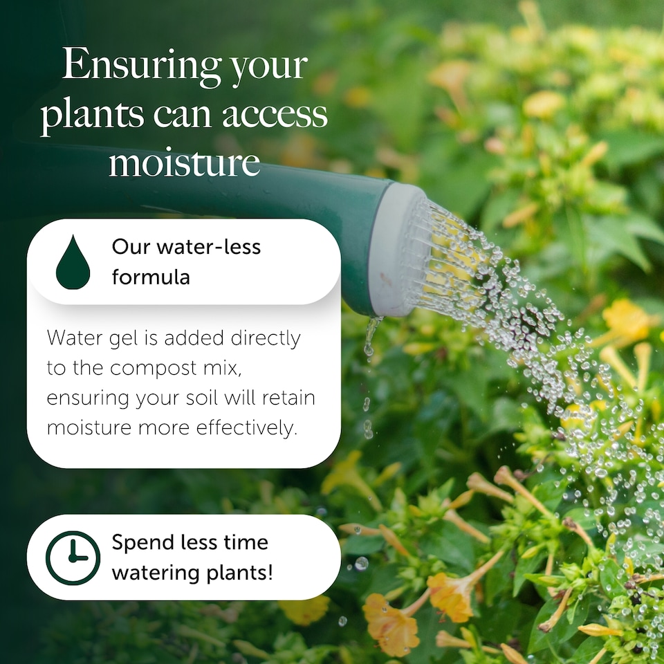 image 1 of Bedding & Annual Plant Compost with 9 Month Feed - 65L - Water Less Formula - Ideal for Seasonal Flowers & Displays