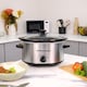 image 2 of Hamilton Beach 'The Comfort Cook' 3.5L Silver Slow Cooker