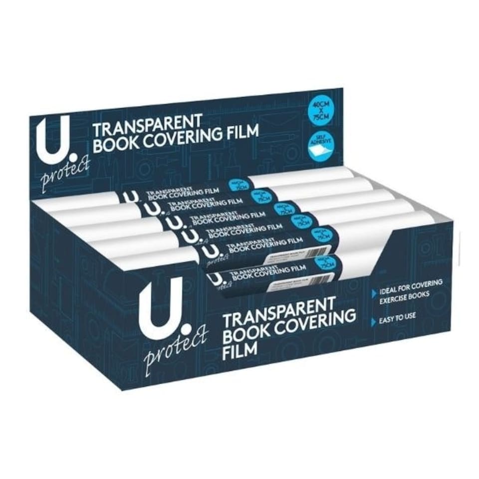 40cm x 1m Transparent Book Covering Film